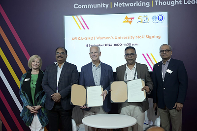 AVIXA Signs MoU with SNDT Women's University to Bridge Industry-Academia Gap and Empower Women in India's Growing AV Sector