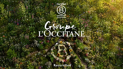 L'OCCITANE Group achieves a new milestone in its B Corp™ certification journey  L'OCCITANE Group achieves a new milestone in its B Corp™ certification journey Key Visual Vertical 2 No Border T