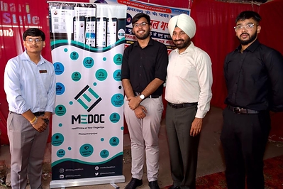 Chandigarh University CSE student Utkarsh develops AI-based hospital & patient care automation startup 'Medoc' hospital Chandigarh University CSE student Utkarsh develops AI-based hospital &amp; patient care automation startup 'Medoc' PRESS PIC 001 MEDOC STUDENTS