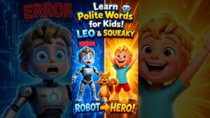 Learn Polite Words for Kids! 🤖 LEO & SQUEAKY |…