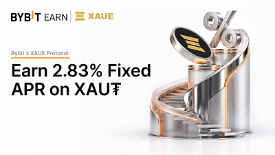 Bybit Partners with XAUE Protocol to Offer 2.83% Fixed APR on XAUT Savings  Bybit Partners with XAUE Protocol to Offer 2.83% Fixed APR on XAUT Savings 20261027050924EDT image 1