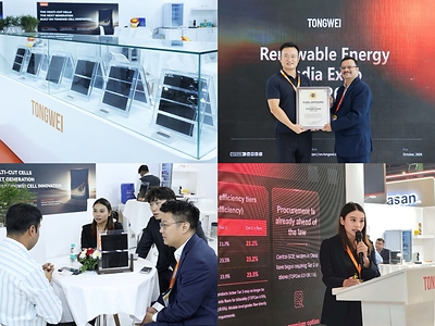 Tongwei Solar Showcases High-Efficiency Solar Cell Technologies at Renewable Energy India Expo 2026  Tongwei Solar Showcases High-Efficiency Solar Cell Technologies at Renewable Energy India Expo 2026 20261028014434EDT image 1