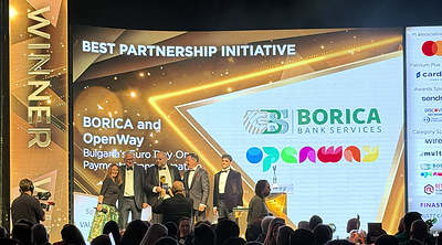 BORICA and OpenWay Win PAY360 Award for Bulgaria's Euro Payments Transformation  BORICA and OpenWay Win PAY360 Award for Bulgaria's Euro Payments Transformation BORICA OpenWay
