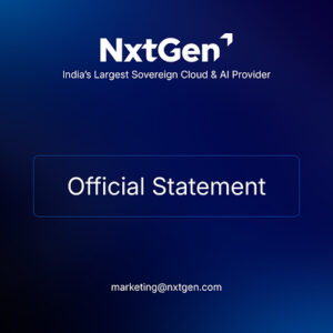 NxtGen reaffirms its sovereign-cloud commitment and rejects misleading allegations  NxtGen reaffirms its sovereign-cloud commitment and rejects misleading allegations India s Largest Domestic Cloud Provider 300x300