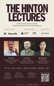 Manulife Announces Presenting Partnership of The Hinton Lectures™ on AI Safety  Manulife Announces Presenting Partnership of The Hinton Lectures™ on AI Safety Manulife Financial Corporation Manulife Announces  189x300