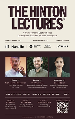 Manulife Announces Presenting Partnership of The Hinton Lectures™ on AI Safety  Manulife Announces Presenting Partnership of The Hinton Lectures™ on AI Safety Manulife Financial Corporation Manulife Announces