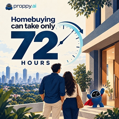 Proppy.ai Takes a Bengaluru-Bound Couple from Home Search to Booking in Just 72 Hours with AI-Led Discovery  Proppy.ai Takes a Bengaluru-Bound Couple from Home Search to Booking in Just 72 Hours with AI-Led Discovery Proppyai Homebooking 72 hours