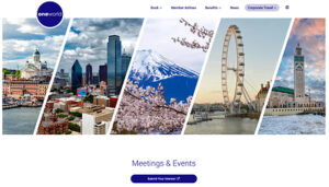 oneworld Relaunches Meetings & Events Sales Tool as New Research Reveals the Future of Global Gatherings  oneworld Relaunches Meetings &amp; Events Sales Tool as New Research Reveals the Future of Global Gatherings oneworld Meetings Events landing page 300x171