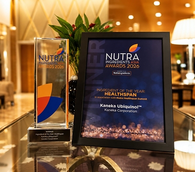 KANEKA UBIQUINOL™ WINS NUTRAINGREDIENTS ASIA INGREDIENT OF THE YEAR: HEALTHSPAN AWARD 2026 kaneka ubiquinol™ wins nutraingredients asia ingredient of the year: healthspan award 2026 KANEKA UBIQUINOL™ WINS NUTRAINGREDIENTS ASIA INGREDIENT OF THE YEAR: HEALTHSPAN AWARD 2026 20260903024434EDT image 3