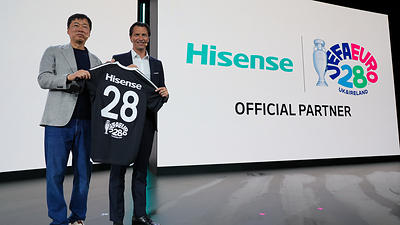 Hisense Extends Long-Term UEFA Partnership as Official Partner of UEFA EURO 2028 hisense extends long-term uefa partnership as official partner of uefa euro 2028 Hisense Extends Long-Term UEFA Partnership as Official Partner of UEFA EURO 2028 20260903090957EDT image 1